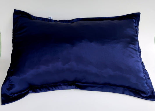 Azul Navy (Funda de almohada de Seda)